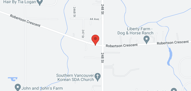 map of 24760 ROBERTSON CRESCENT